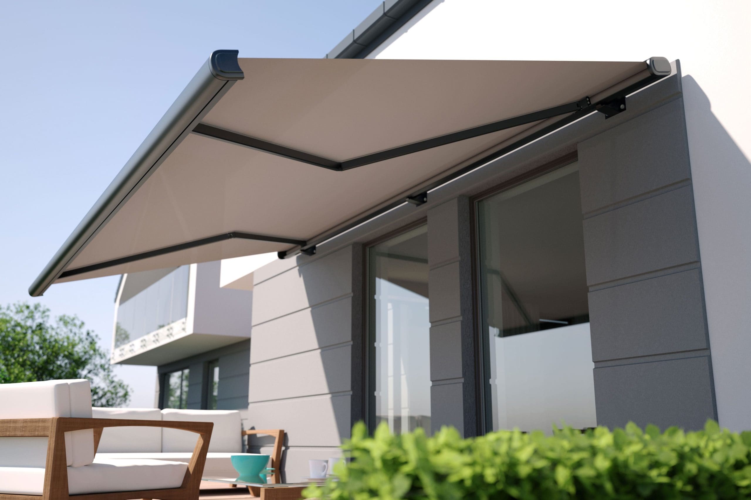 Residential awning installation in Rochester